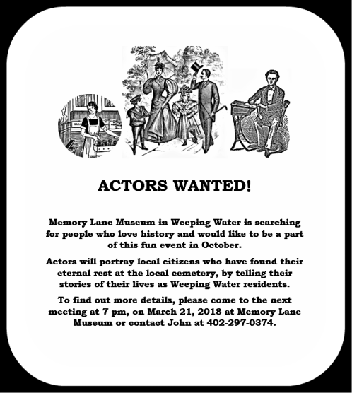 2018 03 07 WW Memory Lane ActorsWanted4172