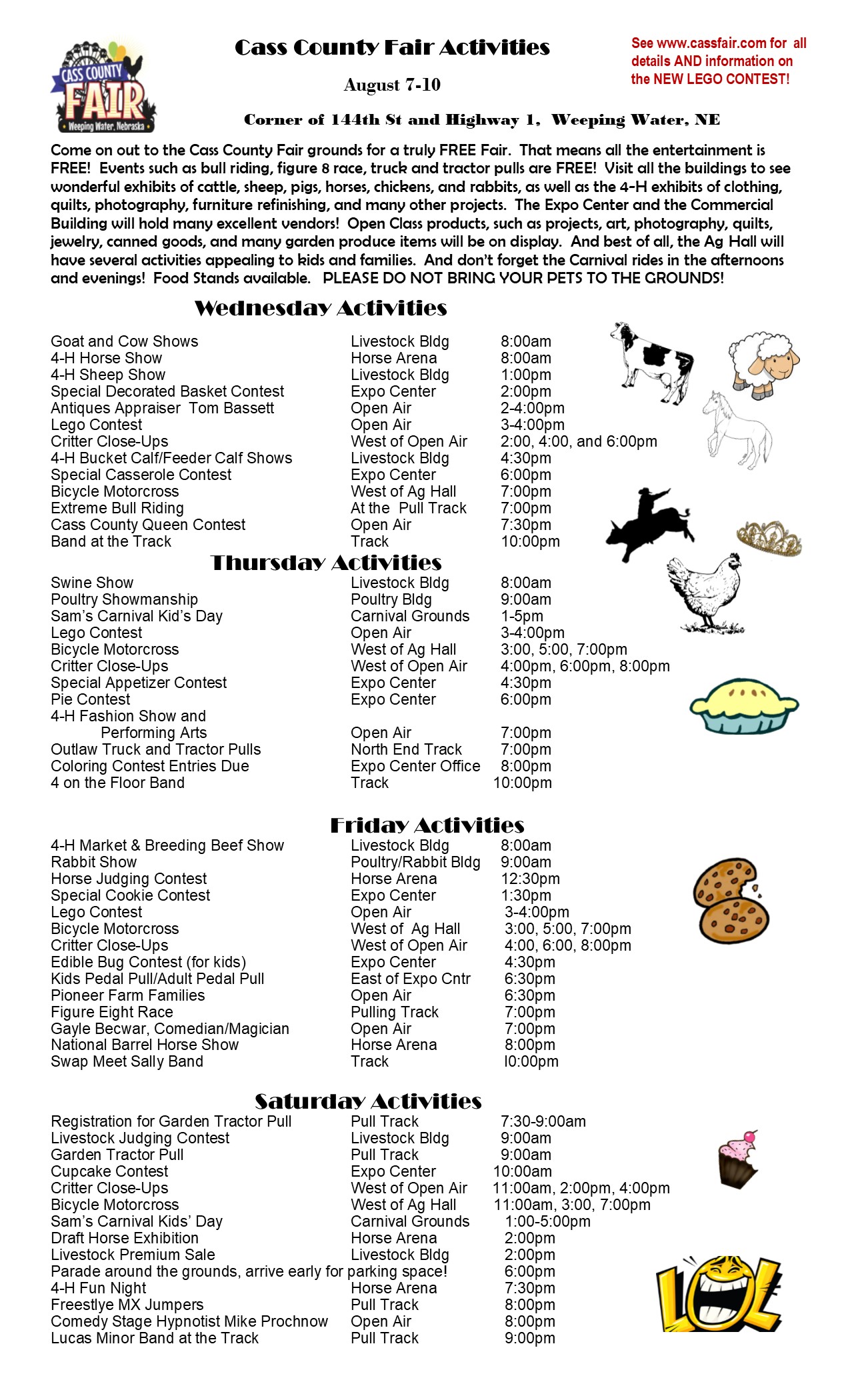 Town newsletter Fair info
